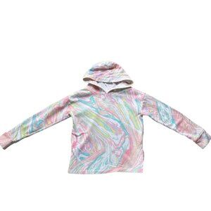Children's Place Girls Pastel Marbled Hoodie Size 5-6 Years